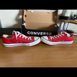 Red low-top converse